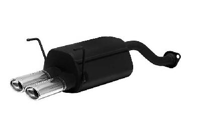 Ulter Sport, Einddemper, Staal, Dubbel Ovaal 95x65mm, Honda, CIVIC VII, 1.4 16V 66kW, 1.6 16V 81kW, 2002-2006, HATCHBACK, Past op originele middendemper/katalysator