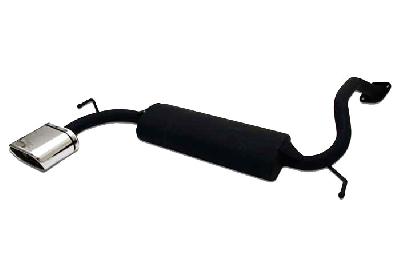 Ulter Sport, Einddemper, Staal, Enkel plat ovaal 145x75mm, Mazda, 323F, 323C, 323P, 1.5 16V 66kW, 06/94-98, Past op originele middendemper/katalysator