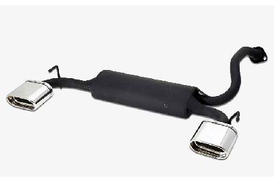 Ulter Sport, Einddemper L+R, Staal, Enkel plat ovaal 145x75mm, Mazda, 323F, 323C, 323P, 1.5 16V 66kW, 06/94-98, Past op originele middendemper/katalysator