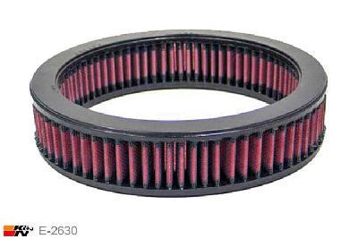 E-2630 K&N Luchtfilter Buitendiameter 229 mm , Binnendiameter 181 mm , Hoogte 51 mm, BMW 525i 2.5 carb., 1973-76