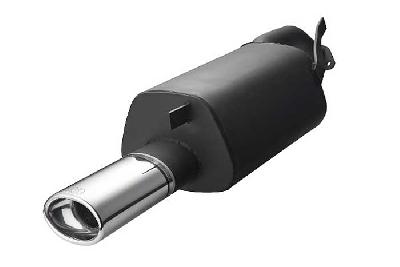 Ulter Sport, Einddemper, Staal, Enkel Ovaal 120x80mm, Mitsubishi, CARISMA, 1.6 66/74kW, 1.8 16V 85kW, 1.8 GDI 90/92kW, 1.9 TD 66/75/85, 95-04, HATCHBACK. SEDAN, Past op originele middendemper/katalysator