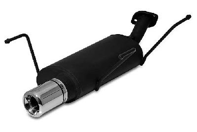 Ulter Sport, Einddemper, Staal, Enkel Rond 80mm, Nissan, ALMERA, 1.4 55/64kW, 1.6 66/73kW, 07/95-02/00   HATCHBACK, Past op originele middendemper/katalysator