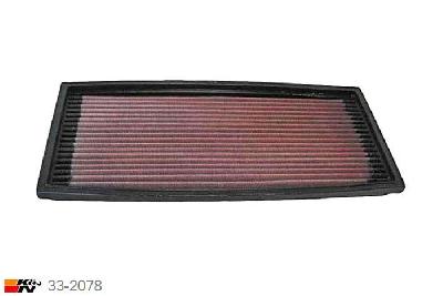 33-2078 K&N Luchtfilter Lengte 324 mm, Breedte 146 mm, BMW 525i 2.5, 192PK, 1990-9/1995
