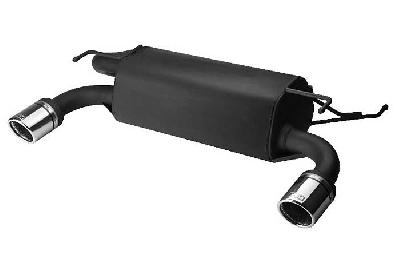 Ulter Sport, Einddemper L+R, Staal, Enkel Rond 90mm, Nissan, 350Z, 3.5 V6 206/221kW, 2003-, Past op originele middendemper/katalysator