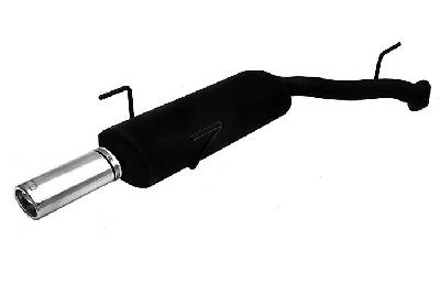 Ulter Sport, Einddemper, Staal, Enkel Ovaal 95x65mm, Opel, VECTRA-B, 1.6 16V 74kW, 1.8 16V 85kW, 2.0 16V 100kW, 09/95-09/99, COMBI, Past op originele middendemper/katalysator