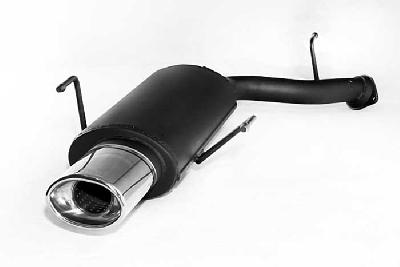 Ulter Sport, Einddemper, Staal, Enkel Ovaal 120x80mm, Opel, VECTRA-B, 1.6 16V 74kW, 1.8 16V 85kW, 2.0 16V 100kW, 09/95-09/99, COMBI, Past op originele middendemper/katalysator