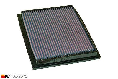 33-2675 K&N Luchtfilter Lengte 252 mm, Breedte 210 mm, BMW 528i 2.8, 1992-1995