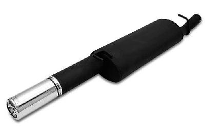 Ulter Sport, Einddemper, Staal, Enkel Rond 80mm, Opel, VECTRA-A, 1.4 55kW, 1.6 52/55/60kW, 1.8 66kW, 1.8GT 66kW, 2.0 85kW, 88-95  Sedan, Past op originele middendemper/katalysator