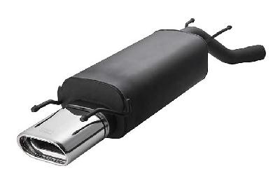 Ulter Sport, Einddemper, Staal, Enkel plat ovaal 145x75mm, Opel, OPEL OMEGA-B, 2.0 85/100kW, 94-, SEDAN, Past op originele middendemper/katalysator