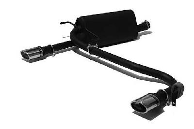 Ulter Sport, Einddemper L+R, Staal, Enkel Ovaal 95x65mm, Opel, ASTRA-H, 1.4i 66kW, 1.6i 77kW, 1.8i 92kW, 2003-  COMBI, Past op originele middendemper/katalysator