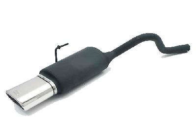 Ulter Sport, Einddemper, Staal, Enkel plat ovaal 145x75mm, Renault, CLIO II, 1.2 44kW, 1.4 55kW, 1.6 66kW, 98-, Past op originele middendemper/katalysator
