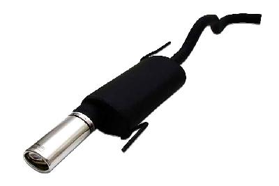 Ulter Sport, Einddemper, Staal, Enkel Ovaal 95x65mm, Seat, IBIZA, 1.9D 47kW, 06/96-99  TRANSVERSE HOOKS, Past op originele middendemper/katalysator