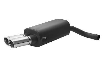 Ulter Sport, Einddemper, Staal, Dubbel Rond 70mm, Skoda, SUPERB II, 1.4 TSI 92kW, 1.8 TSI 118kW, 1.9 TDI 77kW, 2.0 TDI 103/125kW, Past op originele middendemper/katalysator