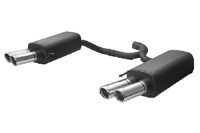 Ulter Sport, Einddemper L+R, Staal, Dubbel Rond 70mm, Skoda, SUPERB II, 1.4 TSI 92kW, 1.8 TSI 118kW, 1.9 TDI 77kW, 2.0 TDI 103/125kW, Past op originele middendemper/katalysator