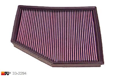 33-2294 K&N Luchtfilter, BMW 650i 4.8, 2005-2011