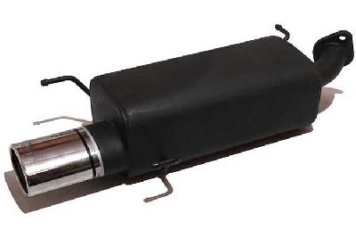 Ulter Sport, Einddemper, Staal, Enkel Ovaal 120x80mm, Suzuki, SWIFT, 1.3i 16V 68kW, 1.5i 16V 75kW, 2005-, Past op originele middendemper/katalysator