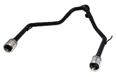 Ulter Sport, Einddemper, Staal, LC120Enkel Rond 100mm, Toyota, LAND CRUISER, 3.0 D-4D 122kW  2005-, Past op originele middendemper/katalysator