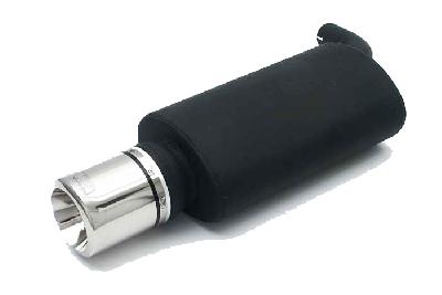 Ulter Sport, Einddemper, Staal, Enkel Rond 100mm, Toyota, COROLLA, 1.4, 1.6, 04/97-01, SEDAN, Past op originele middendemper/katalysator