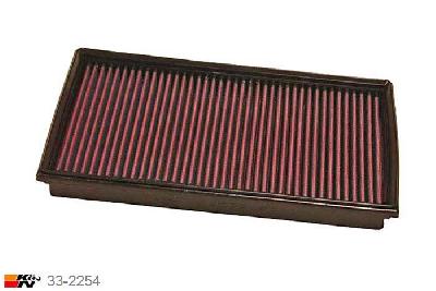 33-2254 K&N Luchtfilter Lengte 292 mm, Breedte 186 mm, BMW 740i 4.0, 2005-2007