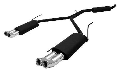 Ulter Sport, Einddemper L+R, Staal, Dubbel Rond 80mm DTM, VW, VW T4, 2.0 62kW, 2.5 81kW, 2.8VR6 103kW, 2.4D 57kW, 2.5 TDi 65/75/111kW, 92-03, Past op originele middendemper/katalysator