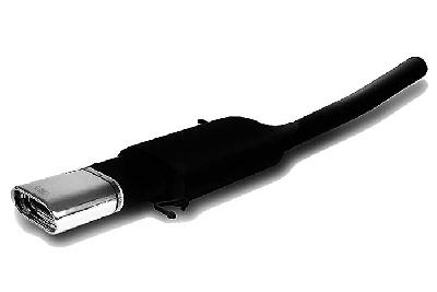 Ulter Sport, Einddemper, Staal, Enkel plat ovaal 145x75mm, VW, JETTA III, 1.6 75kW, 1.6FSI 85kW, 2.0FSI 110kW, 1.9TDi 77kW, 2.0TDi 103kW, 2005-, Past op originele middendemper/katalysator