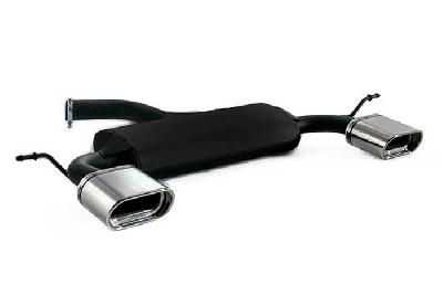 Ulter Sport, Einddemper L+R, Staal, Enkel plat ovaal 145x75mm, VW, GOLF V, 1.4 55kW, 1.4 FSi 66kW, 1.6 75kW, 1.6 FSi 85kW, 2.0 FSi 110kW, 2.0 Sdi 55kW, 1.9 TDi 66/77kW, 2.0 TDi 100/103kW, 2003-, Past op originele middendemper/katalysator