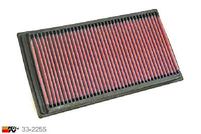 33-2255 K&N Luchtfilter Lengte 284 mm, Breedte 148 mm, BMW X5 3.0, 231PK, 2000-2007