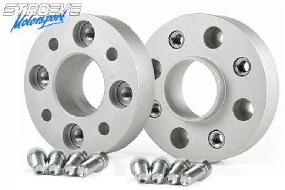 25mm Spoorverbreders, Fiat, Barchetta (183), 04/1995-, Steek 4x98, Naafgat 58,1 mm, Prijs per set van 2 verbreders incl. wielbouten om spacer op de naaf te monteren