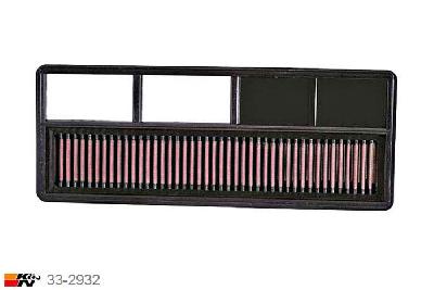 33-2932 K&N Luchtfilter Lengte 375 mm, Breedte 146 mm, Fiat Fiorino 1.3 Diesel, 2008-2009