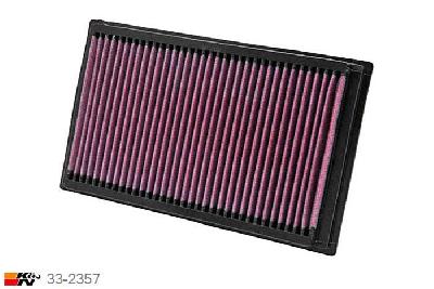 33-2357 K&N Luchtfilter Lengte 265 mm, Breedte 159 mm, Ford Fusion 2.5, 2010-2015