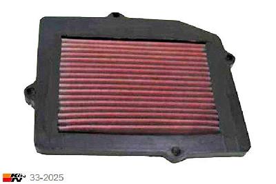 33-2025 K&N Luchtfilter, Honda Civic CRX 1.6 16V kat., 124/130PK, 1987-1997