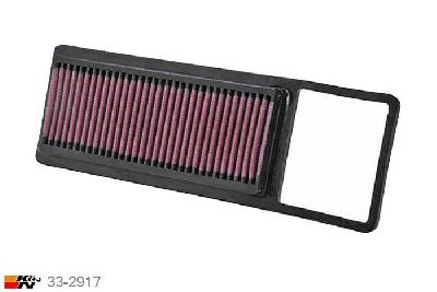 33-2917 K&N Luchtfilter, Honda Jazz 1.2 OE # 17201-PWA010, 2001-2008