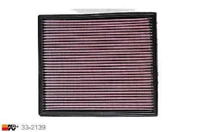 33-2139 K&N Luchtfilter Lengte 289 mm, Breedte 246 mm, Jeep Grand Cherokee 3.1 Turbo Diesel, 140PK, 1999-2001