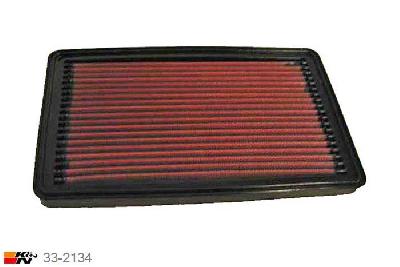 33-2134 K&N Luchtfilter Lengte 244 mm, Breedte 157 mm, Mazda 323 1.5 16V, 88/1990PK, 1994-2001