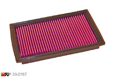 33-2157 K&N Luchtfilter Lengte 260 mm, Breedte 165 mm, Mazda MX6 2.0, 1998-2000