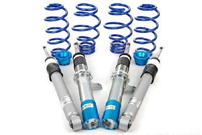 GF150168, Triple-S Schroefset, Seat Altea / XL FR/ 1.9TDi DSG/ 2.0TDi/ DSG (veerpootdiameter 50/55 mm) 5P1/ 5P5/ 5P8 03/2004-12/2015, 1200KG max vooraslast, Niet voor modellen met niveauregeling, Bij deze set zijn verkorte koppelstangen noodzakelijk, deze zijn los verkrijgbaar.