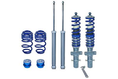 GF150209, Triple-S Schroefset, Seat Ibiza V 1.2/ 1.2 TSI/ 1.4/ 1.4 TSI/ 1.6/ 2.0/ 1.2TDI/ 1.4TDI/ 1.6TDI/ 1.9TDI/ 2.0TDI 6J 03/2008-04/2015, 960KG max vooraslast, Bij deze set zijn verkorte koppelstangen noodzakelijk, deze zijn los verkrijgbaar.