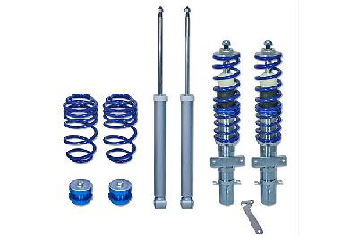 GF150357, Triple-S Schroefset, Seat Ibiza V Sportcoupe 1.0/ 1.0 TSI/ 1.2 TSI/ 1.4 TSI/ 1.8 TSI Cupra/ 1.4 TDI 6P 05/2015-12/2016, 960KG max vooraslast, Bij deze set zijn verkorte koppelstangen noodzakelijk, deze zijn los verkrijgbaar.