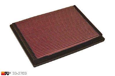 33-2703 K&N Luchtfilter Lengte 292 mm, Breedte 224 mm, Mercedes ML230 2.3, 1998-2001