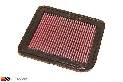 33-2285 K&N Luchtfilter Lengte 233 mm, Breedte 218 mm, Mitsubishi Eclipse 3.8, 2006-2012
