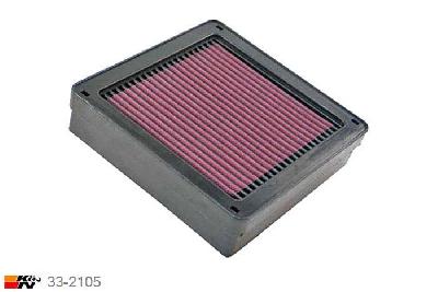 33-2105 K&N Luchtfilter Lengte 211 mm, Breedte 205 mm, Mitsubishi Lancer 1.3, 82PK, 10/2003-2008