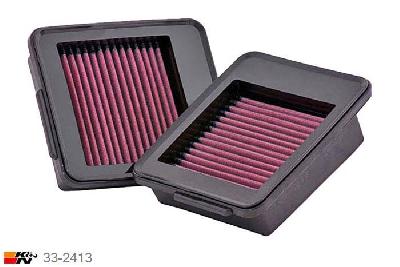 33-2413 K&N Luchtfilter, Nissan GT-R 3.8 = set van 2, 2009-2015