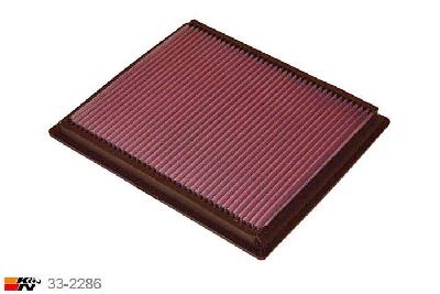 33-2286 K&N Luchtfilter Lengte 289 mm, Breedte 244 mm, Nissan Pathfinder 4.0, 2005-2012