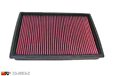 33-2653-2 K&N Luchtfilter Lengte 305 mm, Breedte 227 mm, Opel Astra F 1.7 Diesel, 57/60PK, 1991-1994
