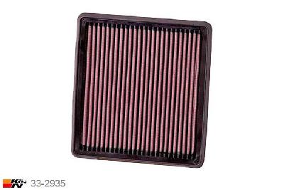 33-2935 K&N Luchtfilter Lengte 203 mm, Breedte 211 mm, Opel Corsa D 1.3 Diesel, 2006-2013