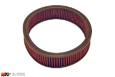 E-1035 K&N Luchtfilter Buitendiameter 254 mm , Binnendiameter 219 mm , Hoogte 62 mm, Opel Monza 3.0S, 150PK, 1981-1987