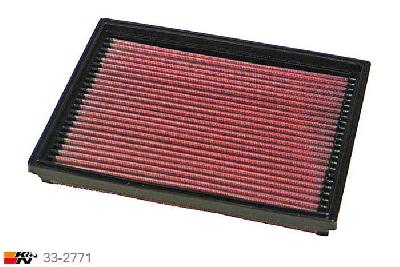 33-2771 K&N Luchtfilter Lengte 238 mm, Breedte 187 mm, Opel Vectra B 2.0 TD/DTI Turbo Diesel 16V/DTi, 82/100PK, 9/2000-2002