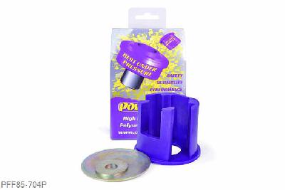 PFF85-704P, Audi A3 MK2 8P (2003-), Lower Engine Mount Insert (Large) Track Use Suitable for higher powered cars and track cars, using a stiffer material which helps further reduce engine movement over fitting the standard PFF85-704 insert, being a stiffer material additional noise and vibration may be felt. - OE Numbers 1K0199867 or 1K0199868, 1 stuk(s) benodigd  per auto, 1 stuk(s) in verpakking, prijs per set van 1 stuk(s)