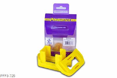 PFF3-725, Audi S/RS RS4 (2012 -), Transmission Mount Insert This polyurethane insert fits into and fills voids in original bracket OE numbers: 8K0399151BC, 8K0399151CL, 8K0399151BD, 8K0399151CD and 8K0399151DB. This new part is designed to limit excessive movement of the transmission under load by providing additional stability to the mount from both sides. This insert is very easy to fit and is fast way to improve shift feel and performance., 1 stuk(s) benodigd  per auto, 1 stuk(s) in verpakking, prijs per set van 1 stuk(s)