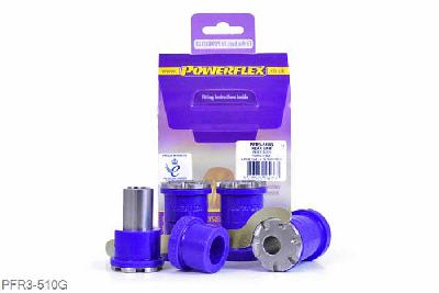PFR3-510G, Audi S/RS S3 Mk1 Typ 8L 4WD (1999-2003), Rear Arm Inner Bush Camber Adjustable These bushes offer on-car adjustment of the rear camber angles of up to 2 degrees. This part replaces OE numbers: 1J0505323L and 1J0505323N. For a non-adjustable version of this bush please use PFR3-510., 4 stuk(s) benodigd  per auto, 4 stuk(s) in verpakking, prijs per set van 4 stuk(s)